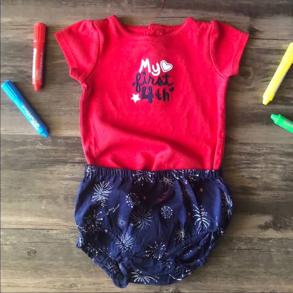 Carter’s OldNavy 4th of July Onesie & Diaper Cover